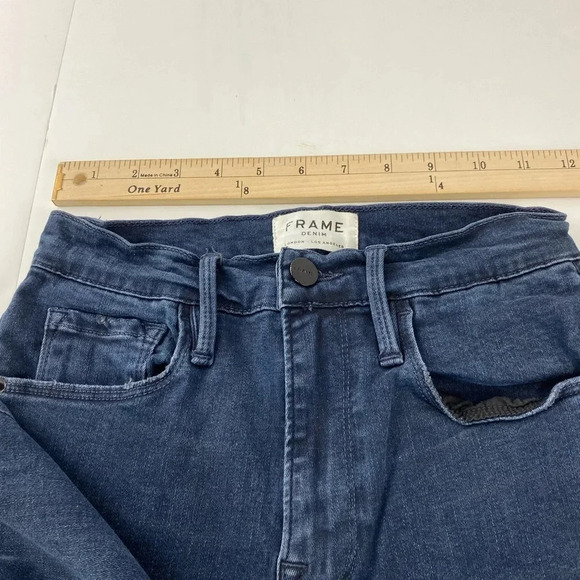 Frame Womens 25 Skinny Jeans Dark Wash Stretchy - Picture 9 of 9